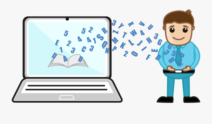 Child Computing Vector Clipart Laptop Clip Art - Drawing On E Learning, Transparent Clipart