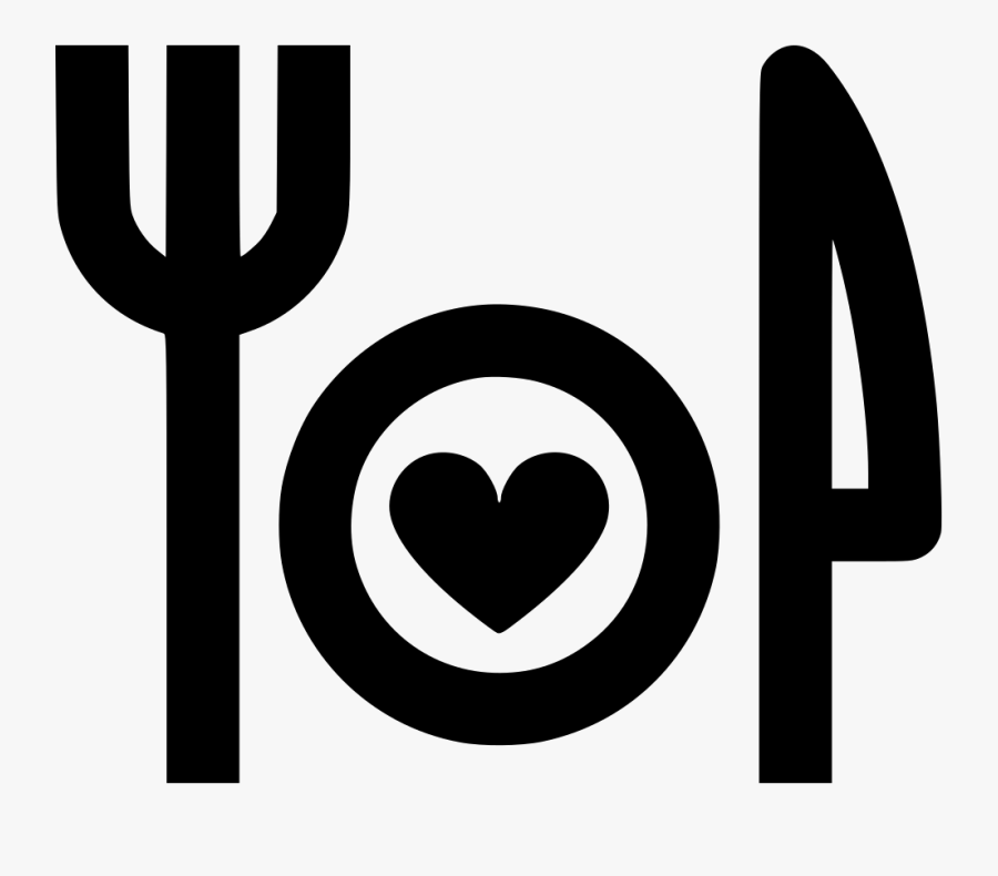 Plate Knife Fork - Sign, Transparent Clipart