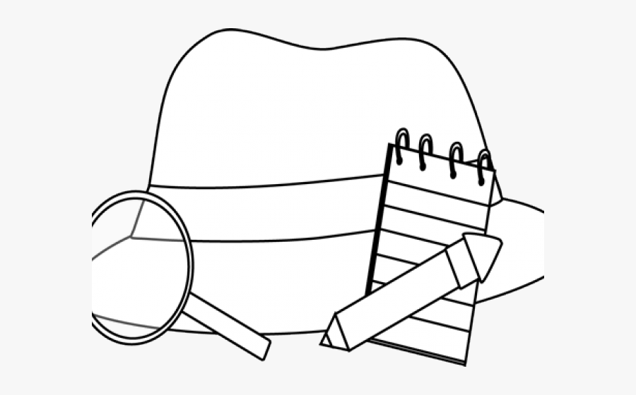 Detective Tool Kit Clipart , Png Download - Detective Black And White, Transparent Clipart