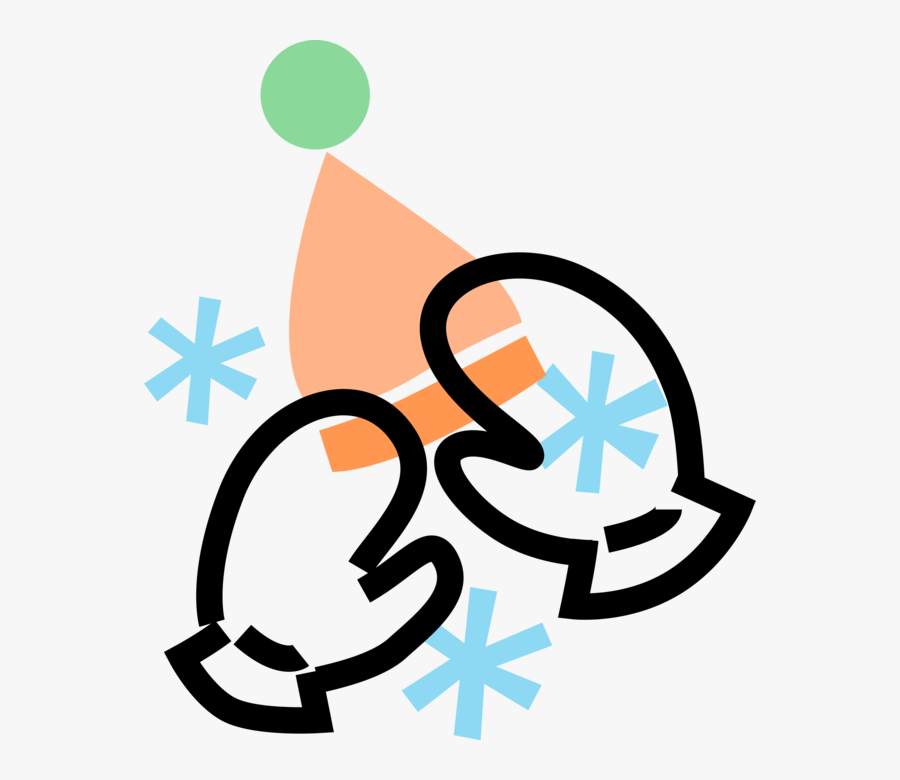 Vector Illustration Of Winter Mitts Or Mittens Keep, Transparent Clipart