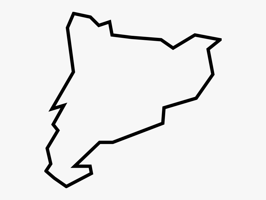 Free Vector Catalunya Clip Art - Catalonia Map Outline, Transparent Clipart