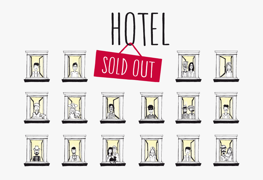 Hotel Sold Out L - Sold Out Hotel, Transparent Clipart