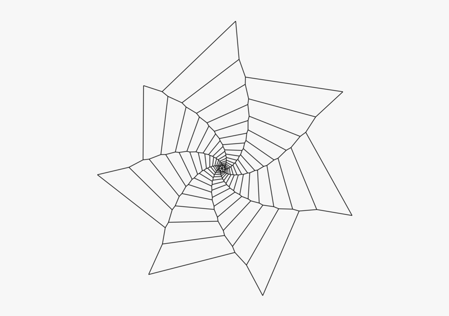 Triangle,line Art,leaf - Pattern Fibonacci Sequence Drawing, Transparent Clipart