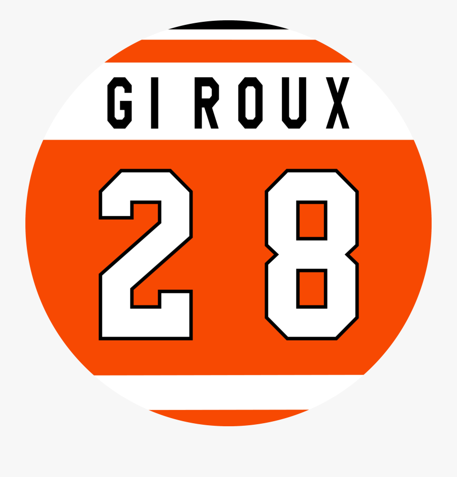 Claude Giroux Home Jersey By Puckstyle, Transparent Clipart