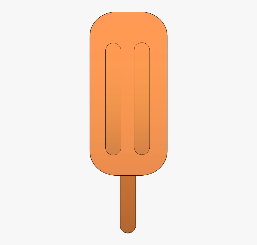 Orange Popsicle - Orange Popsicle Clipart, Transparent Clipart