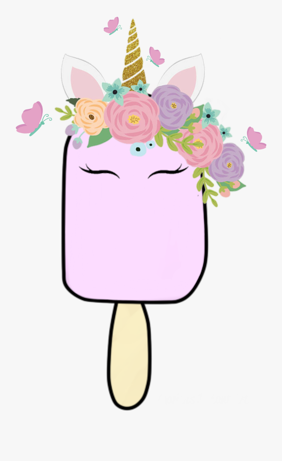 #popsicle #scpopsicle #unicornio #unicorn #kawaii #paleta - You Re Invited Unicorn, Transparent Clipart