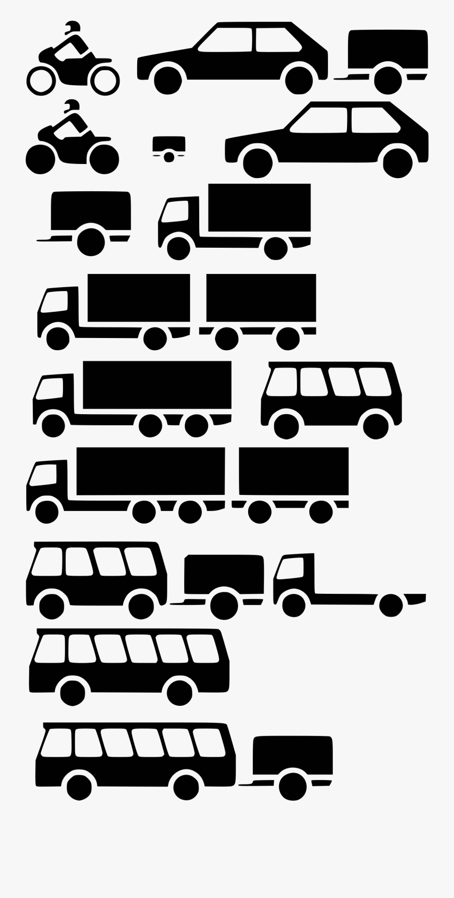 Clip Art Free Truck Download Clip - Vehicles Silhouette Clipart, Transparent Clipart