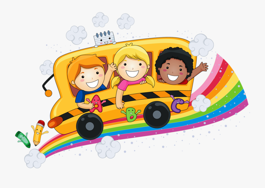 Gym Clipart Cartoon School - Cute Bus Cartoon Png, Transparent Clipart