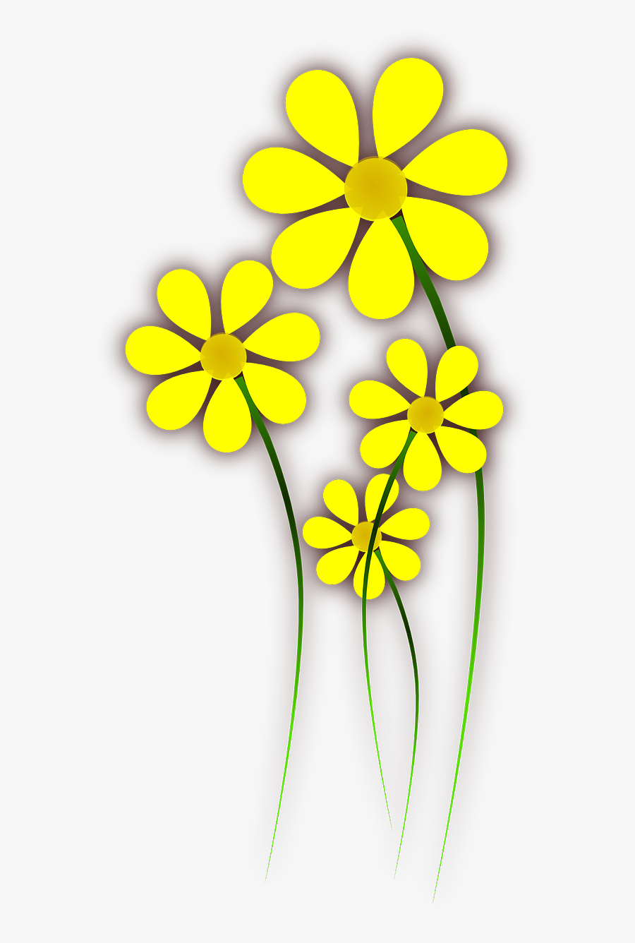 The Best - Free Yellow Flower Clipart, Transparent Clipart