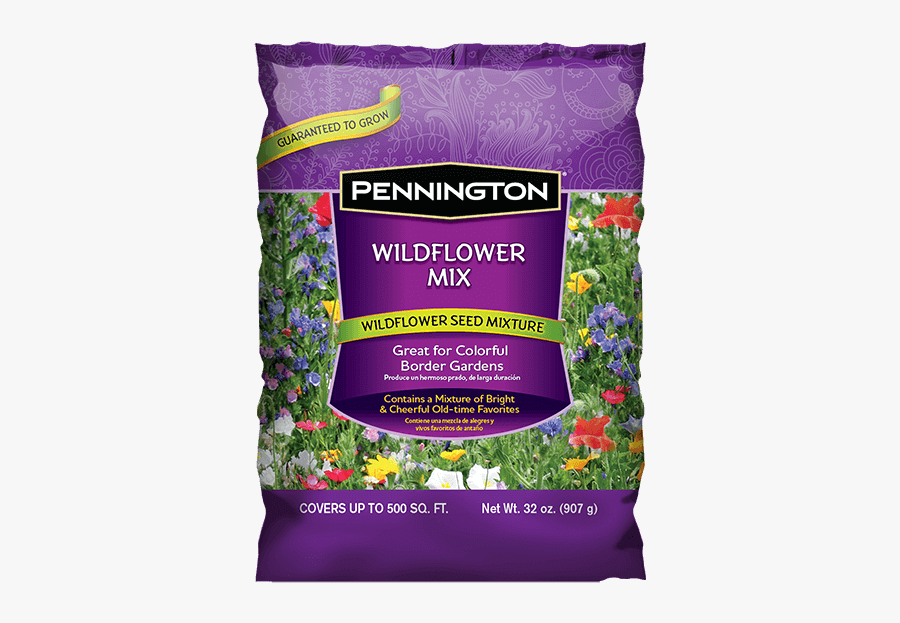 Clip Art Wildflower Garden Seed Mix - Pennington Wildflower Mix, Transparent Clipart