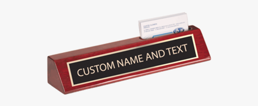 Clip Art Rosewood Finish Name Plate - Sign, Transparent Clipart