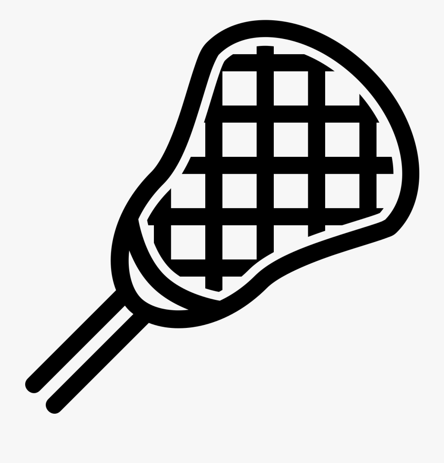 Black And White Lacrosse Stick Icon, Transparent Clipart