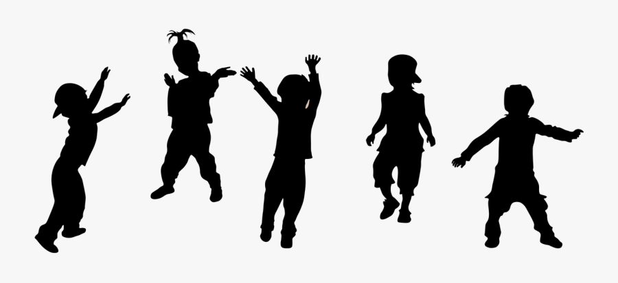 Kids Silhouette Clipart , Png Download - Silhouette Children Png, Transparent Clipart