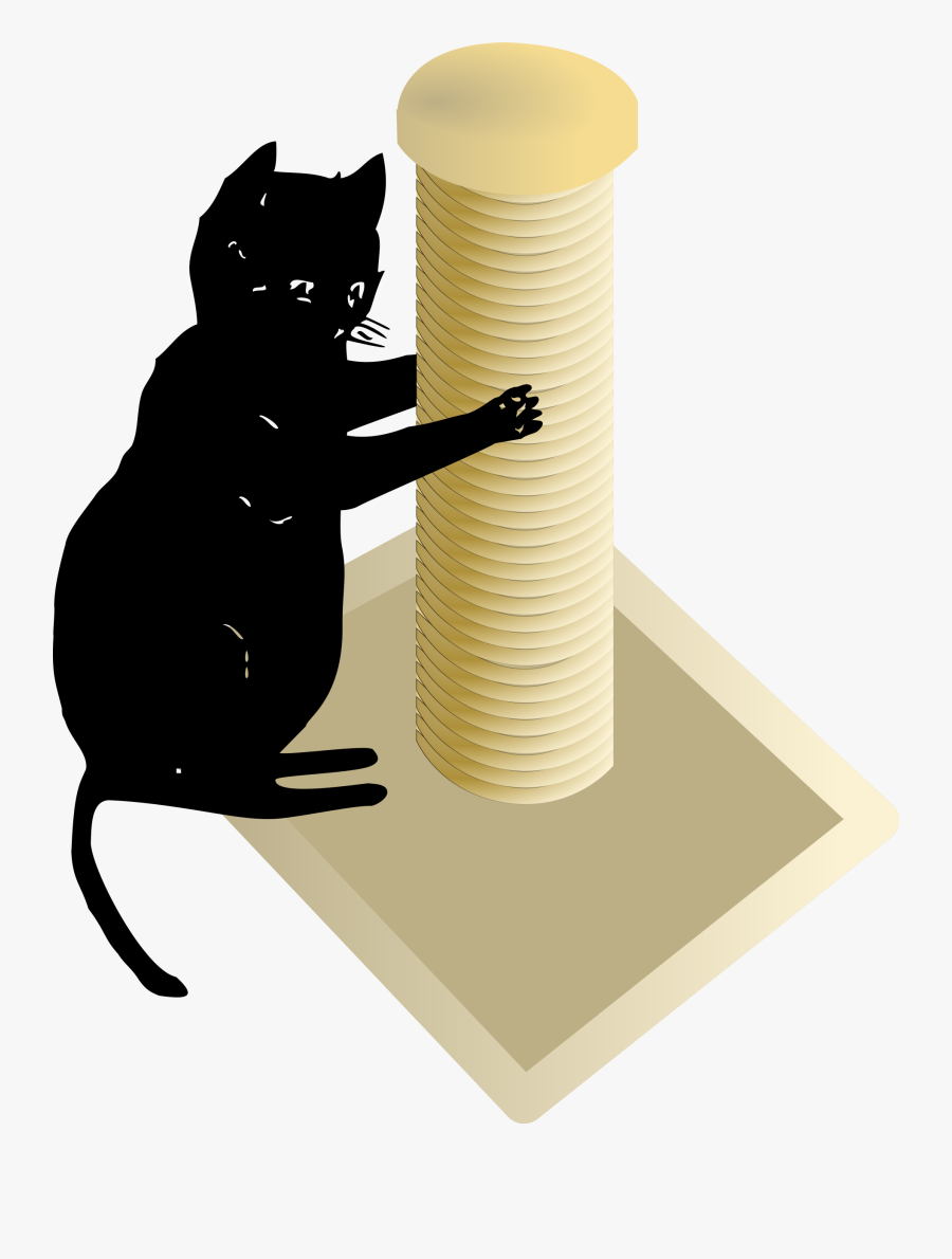 Clipart - Cat Scratch Post Clipart, Transparent Clipart