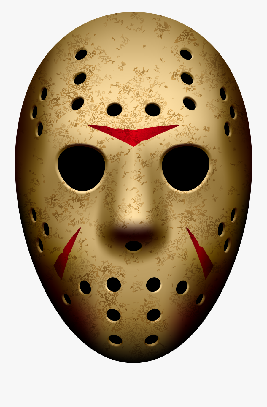 Jason Mask Friday The 13th Png Clip Art Image​ - Jason Voorhees Mask Png, Transparent Clipart