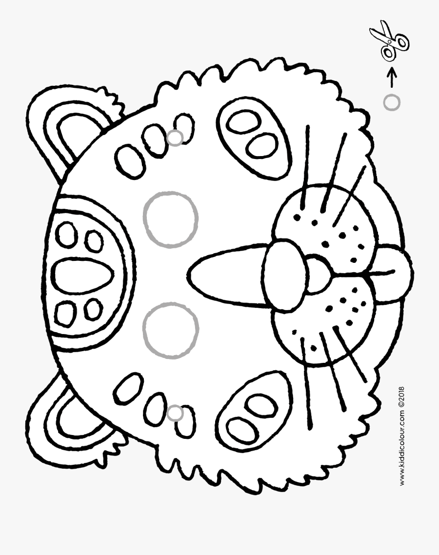 Sack Drawing Mask Transparent Png Clipart Free Download - Tijger Knutselen Peuters, Transparent Clipart