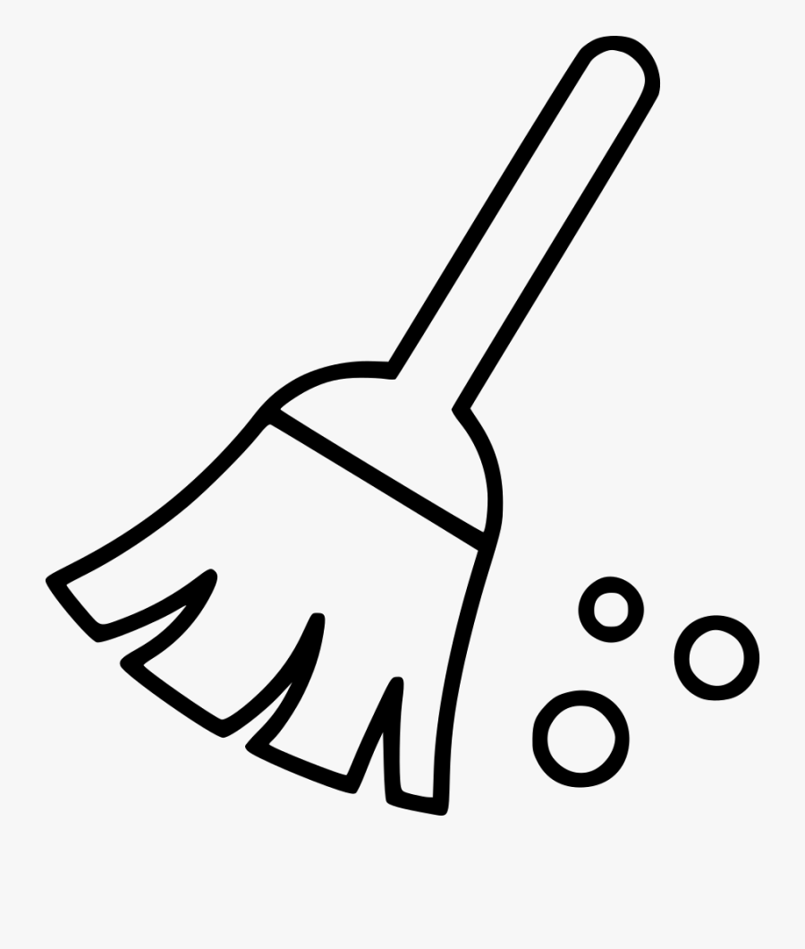 Cleaning Sweep Office Svg - Broom Black And White Png, Transparent Clipart