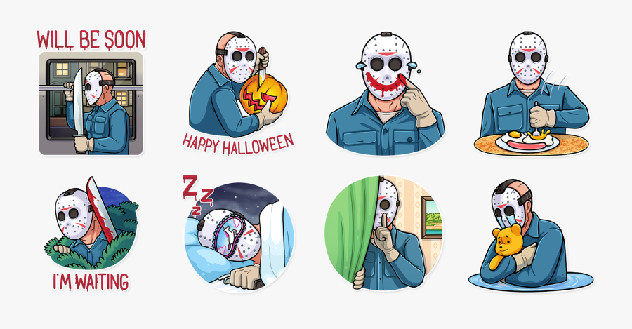 Jason Voorhees Telegram Stickers, Transparent Clipart