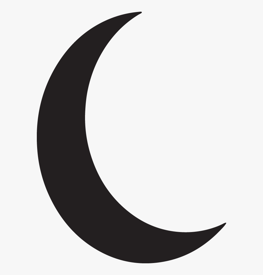 Silhouette Of The Moon, Transparent Clipart