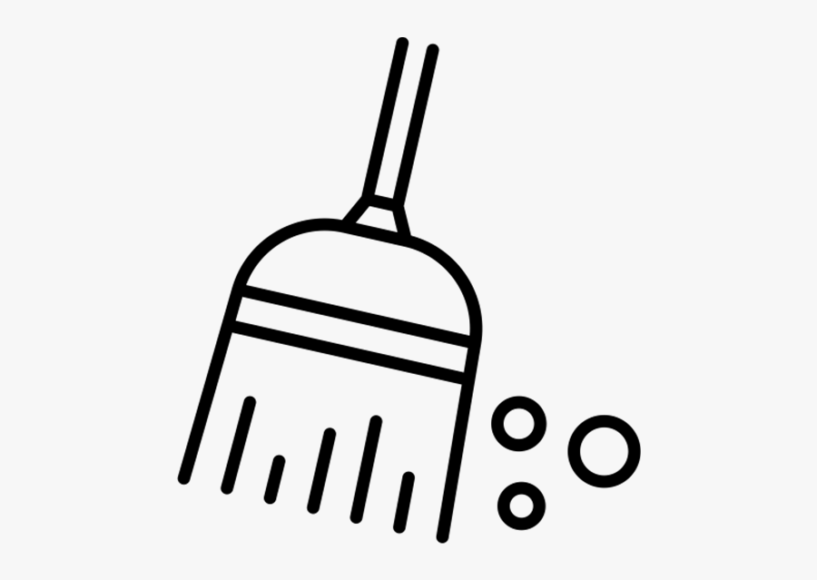 Clipart Broom Black And White Png, Transparent Clipart