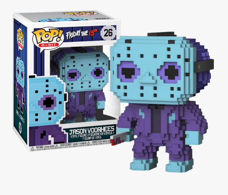 Friday The 13th - Jason 8 Bit Pop, Transparent Clipart