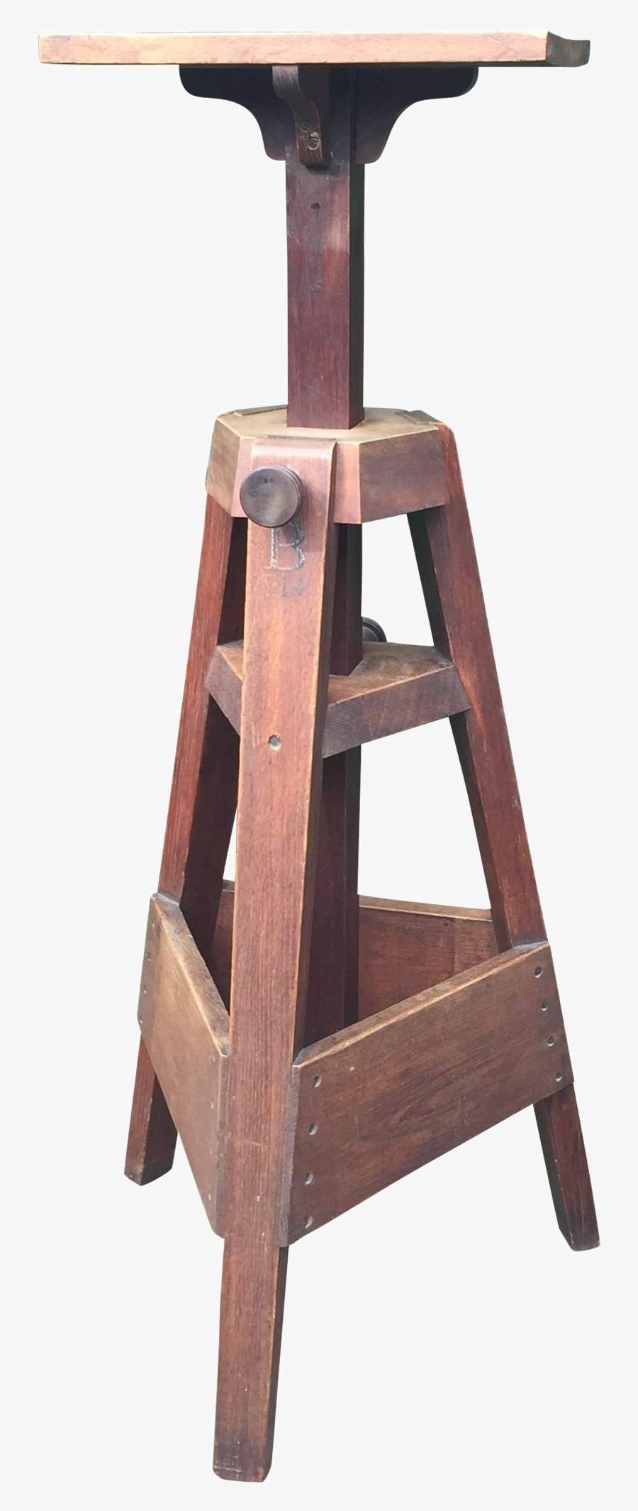 Transparent Art Easel Png - Heavy Sculpture Modeling Stand, Transparent Clipart