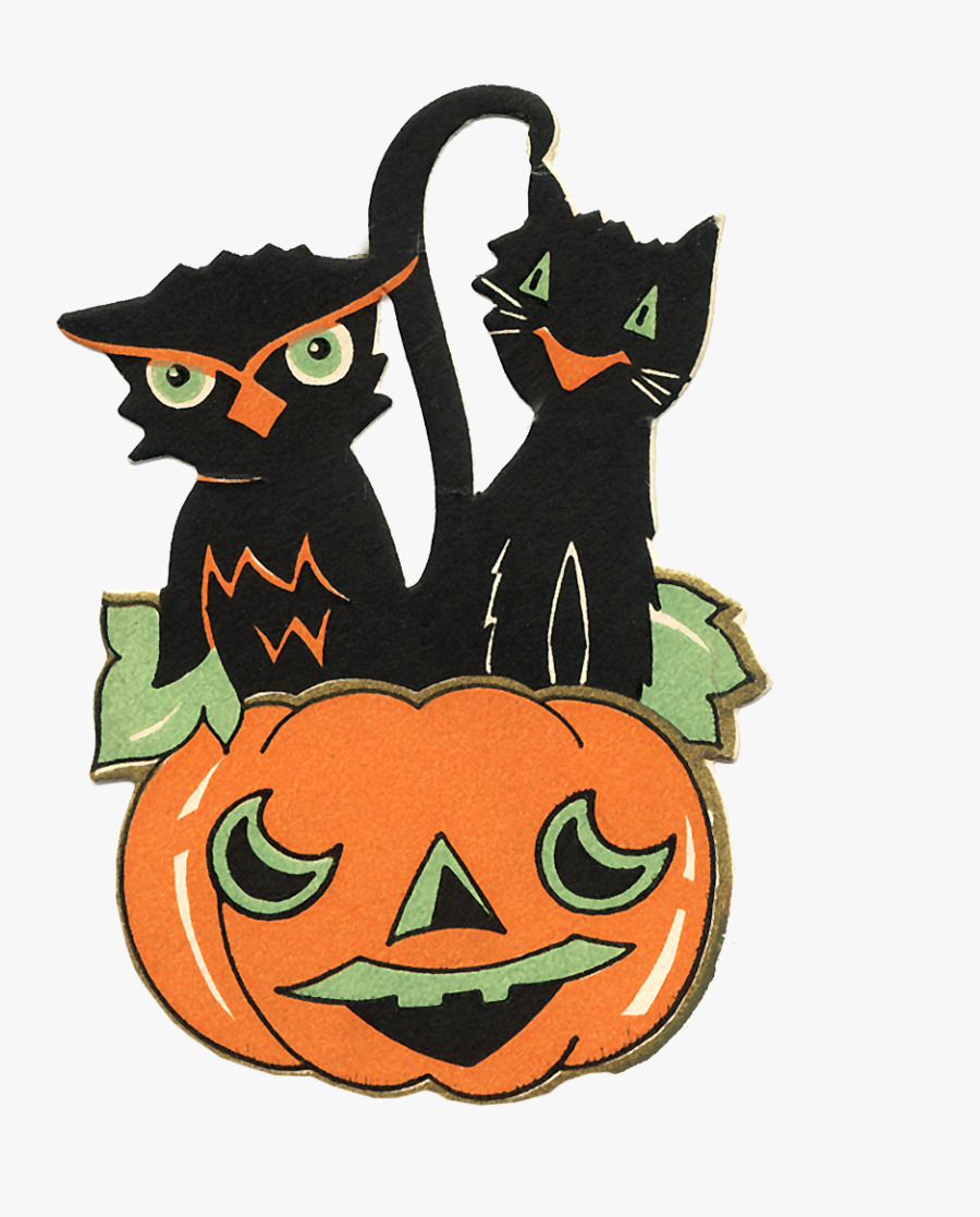 Png Halloween Clipart Vintage, Transparent Clipart