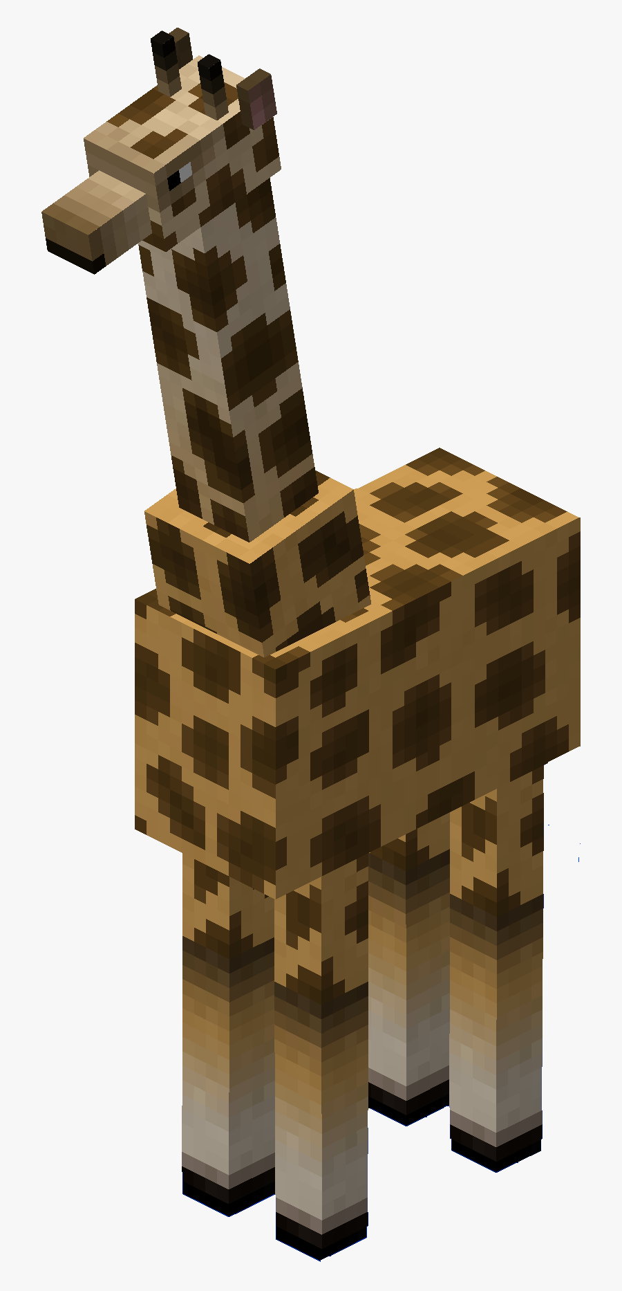 Clip Art Minecraft Giraffe - Жираф В Майнкрафте, Transparent Clipart