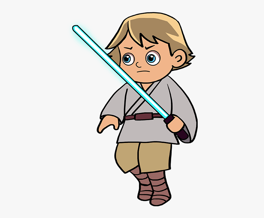 How To Draw Luke Skywalker - Luke Skywalker Father's Day Drawing, Transparent Clipart