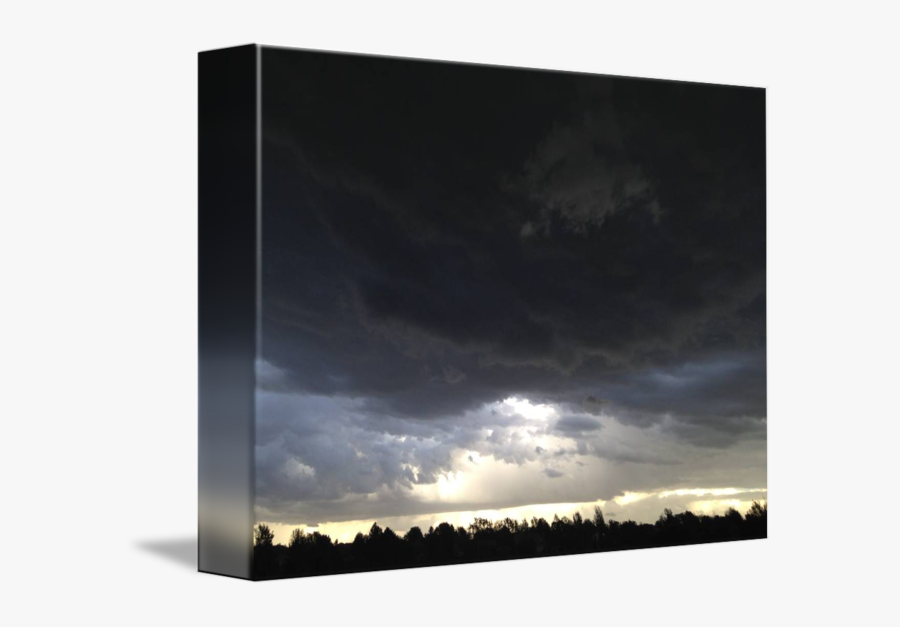 Clip Art Dark Stormy Clouds - Tree, Transparent Clipart