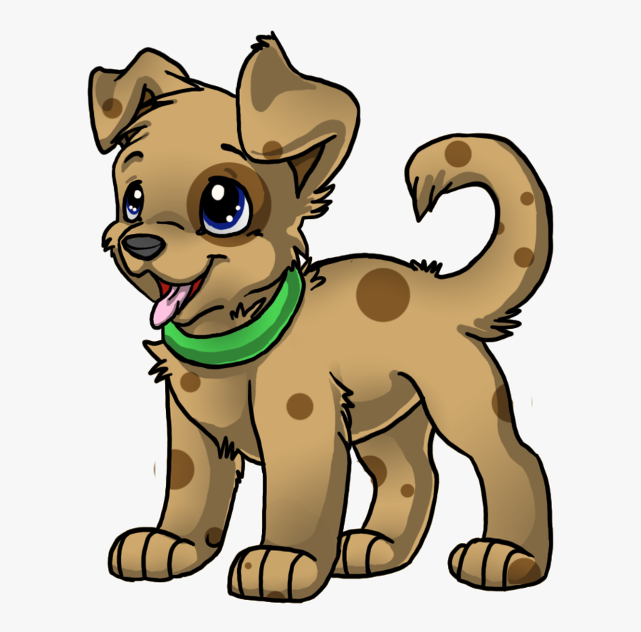 Cute Tan Spotted Puppy By Stormy-tiger On Clipart Library - Transparent Background Cute Puppy Clipart, Transparent Clipart