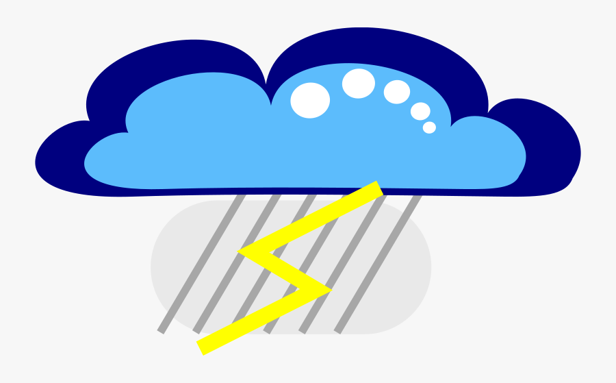 Free Drakoon Thunder Cloud - برق ورعد كرتون, Transparent Clipart