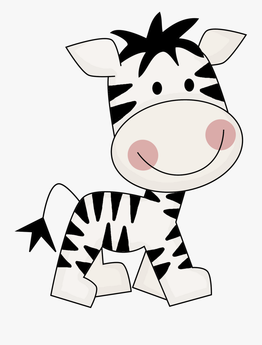 Cute Zebra Clipart Black And White, Transparent Clipart