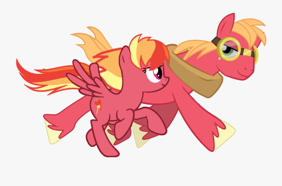 54, May 17, - Mlp Rainbow Dash And Big Macintosh, Transparent Clipart