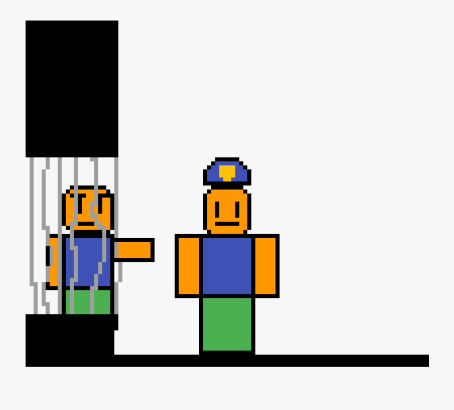 Noob Guard Watching Noob Prisoners Clipart , Png Download - Illustration, Transparent Clipart