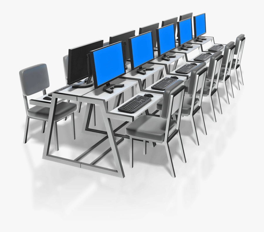 Computer Lab Clipart Black And White , Free Transparent Clipart