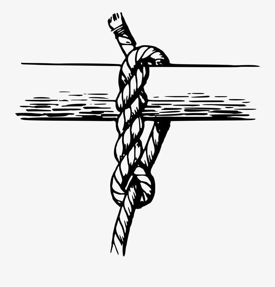 Hitch Knot Clip Arts - Timber Hitch Knot Drawing, Transparent Clipart