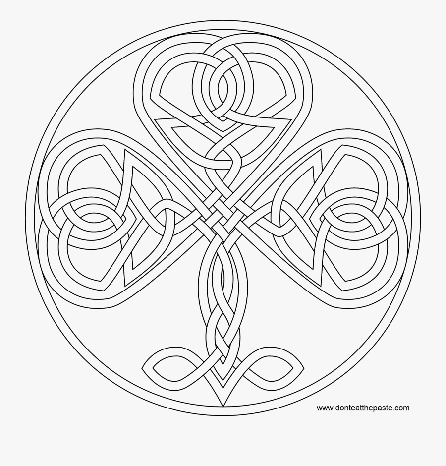 Celtic Knot Coloring Pages - Celtic Knotwork To Color, Transparent Clipart