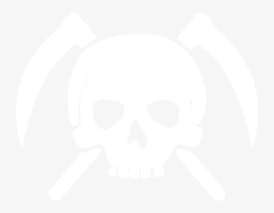 Walking Dead Clipart - Scythe And Skull Logo, Transparent Clipart