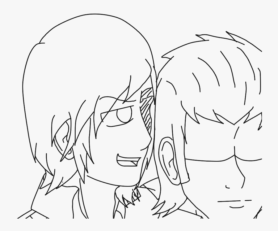 Walking Dead Lineart Free - Line Art, Transparent Clipart