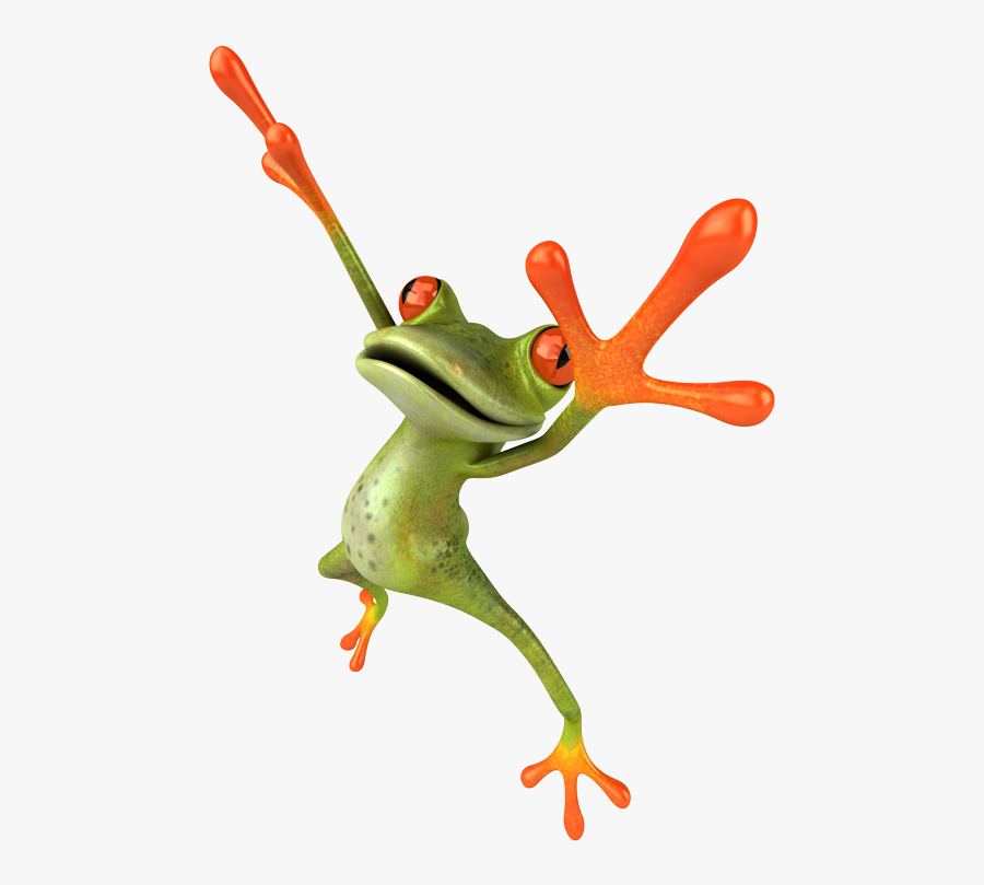 Jpg • Png Large - Frog Jumping At You, Transparent Clipart