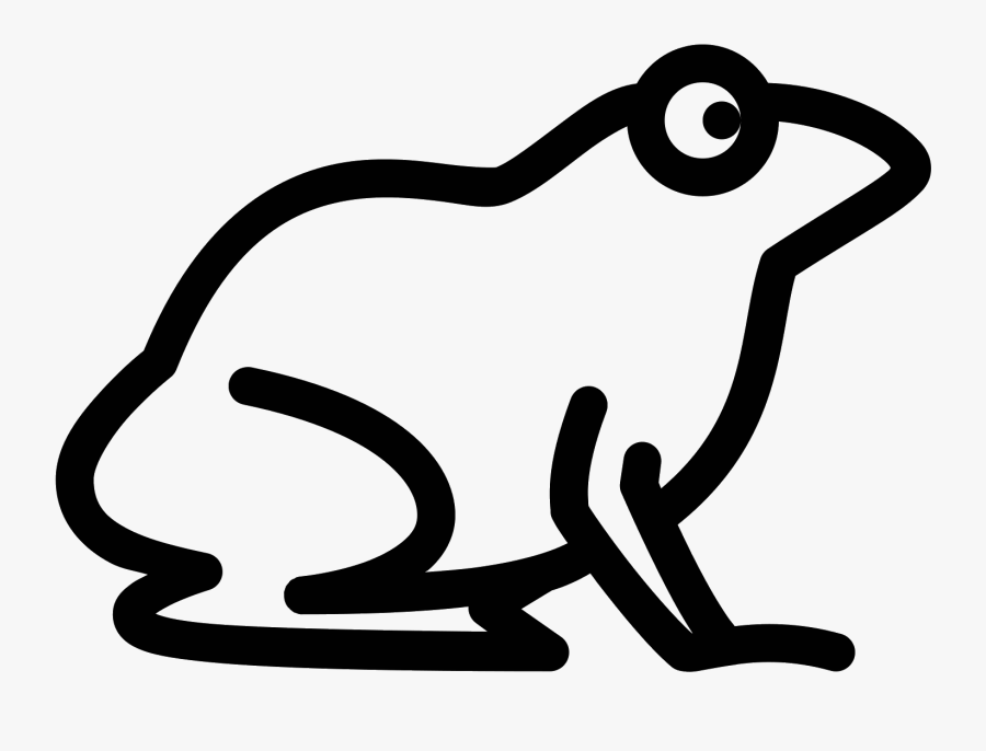 Jumping Frog Png Black And White, Transparent Clipart