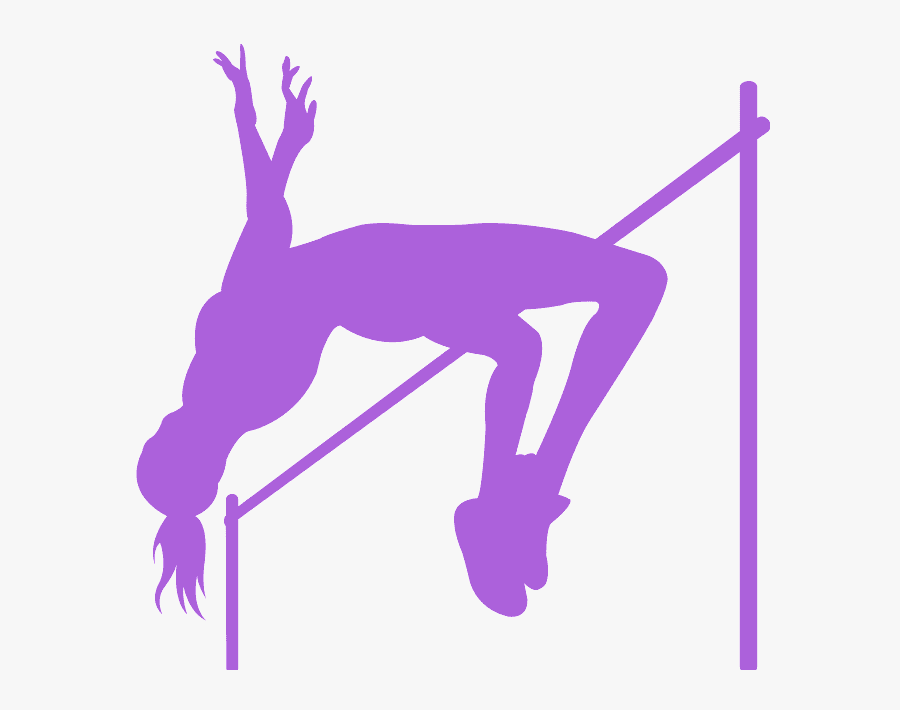 Athletics Track And Field Silhouette Png, Transparent Clipart