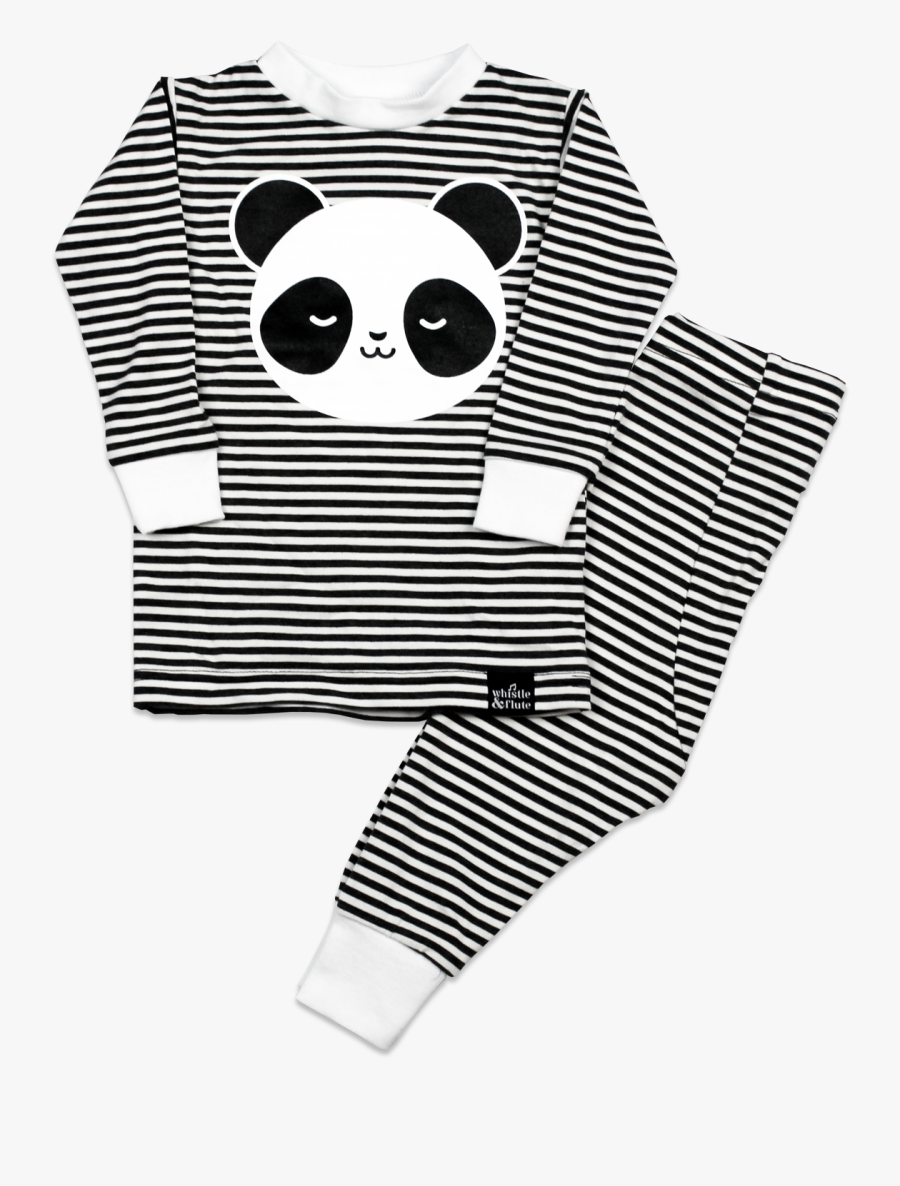 Kawaii Sleepy Panda Pyjama Set Whistle Amp Flute Clothing - Png Art Pyjama, Transparent Clipart