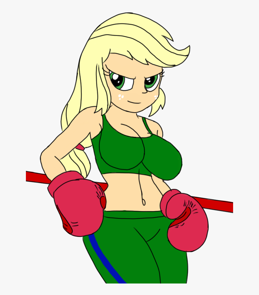 #1288218 - Applejack, Artist - Isisazza, Artist - Toyminator900, - Boxing Mlp, Transparent Clipart
