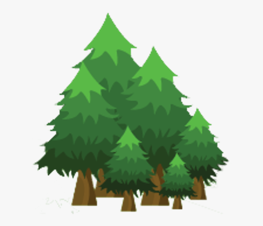 Green Forest Plantation Of Christmas Trees - Christmas Tree, Transparent Clipart