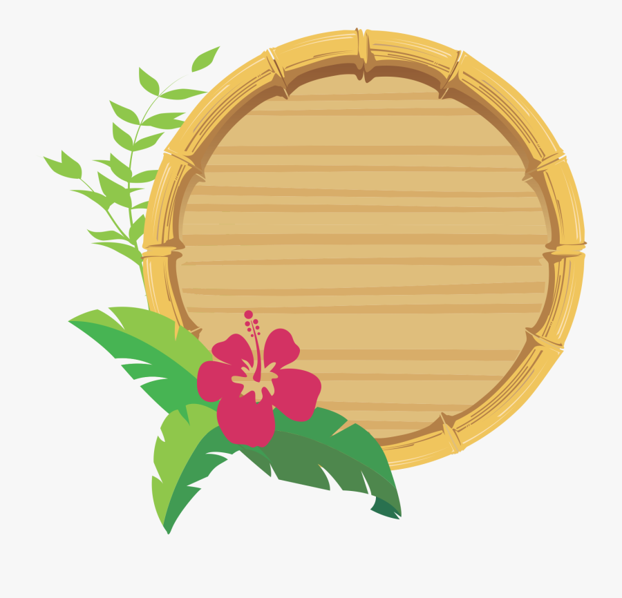 Hibiscus Clipart Tanning Salon - Frame Flamingo Tropical Png, Transparent Clipart