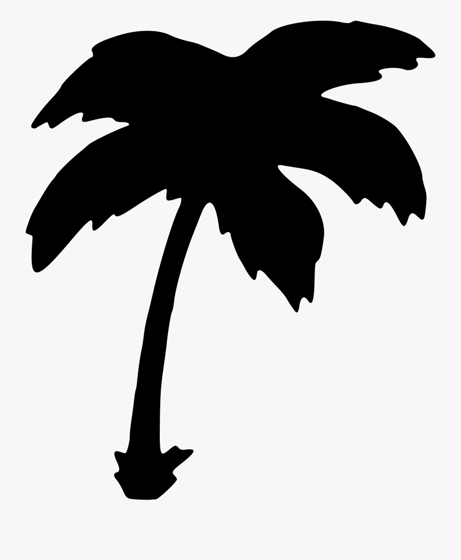 Basic Palm Tree, Transparent Clipart