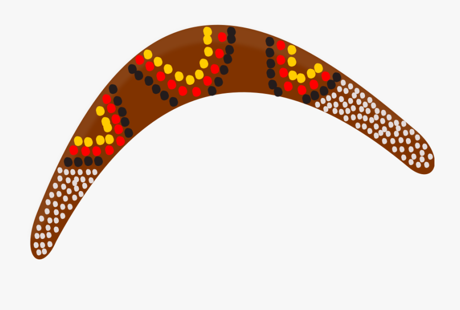 Boomerang - Clipart - Easy Aboriginal Art Boomerang, Transparent Clipart