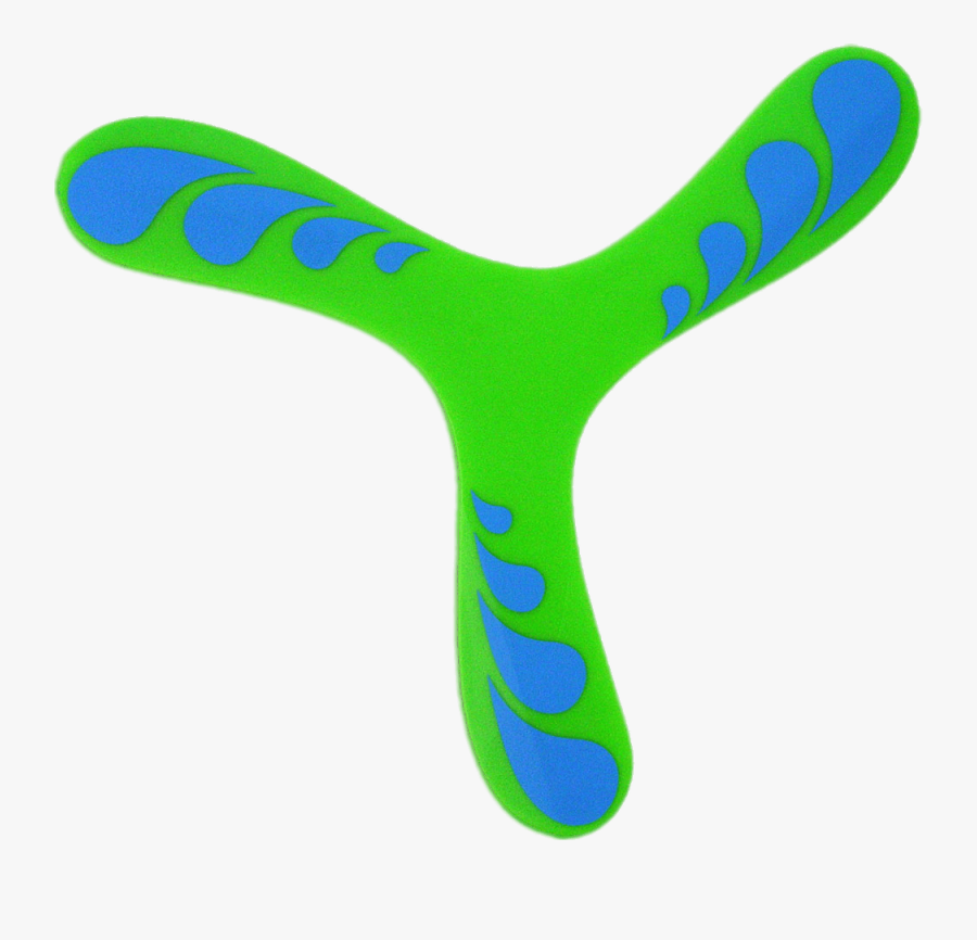 Triblader Boomerang - Green Boomerang No Background, Transparent Clipart